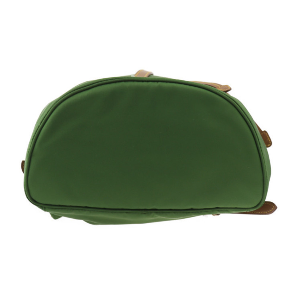 Prada Nylon Plate Green Triangular Backpack Logo - image 4